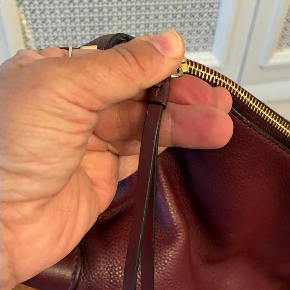 Michael Kors Burgundy Leather Crossbody Bag - Picture 5 of 10